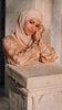 Crushed Silk Organza Giralda Champagne Abaya