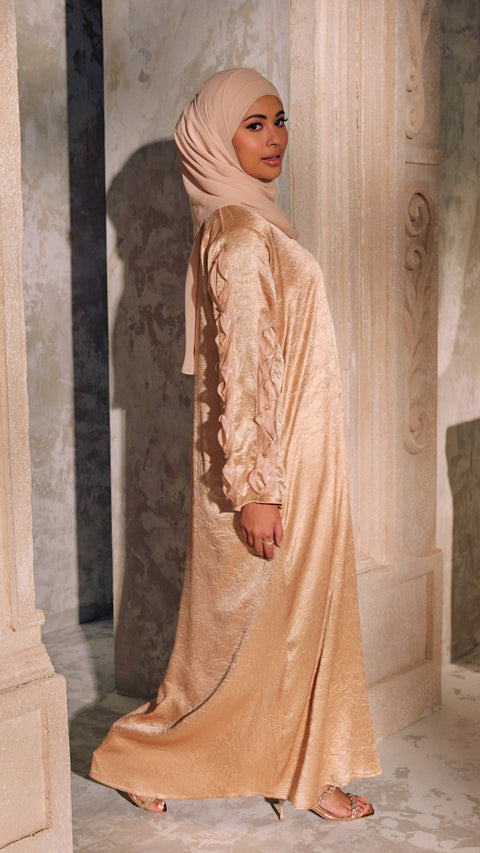 Giralda Champagne Abaya (CLEARANCE)