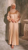 Crushed Silk Organza Giralda Champagne Abaya