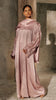 Crushed Silk Organza Giralda Echo Mauve Abaya