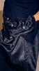 Crushed Silk Organza Giralda Midnight Blue Abaya