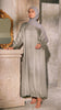 Crushed Silk Organza Giralda Sage Green Abaya