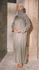 Crushed Silk Organza Giralda Sage Green Abaya