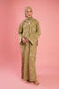 Cotton Jacquard Habala Green Dress