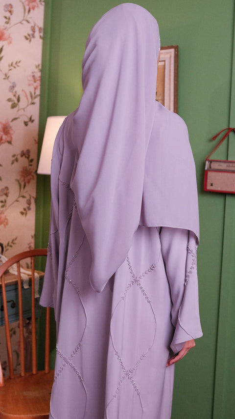 Haurin Dusty Purple Abaya