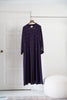 Korean Nidha Huwaiza Dark Purple Abaya