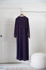 Korean Nidha Huwaiza Dark Purple Abaya