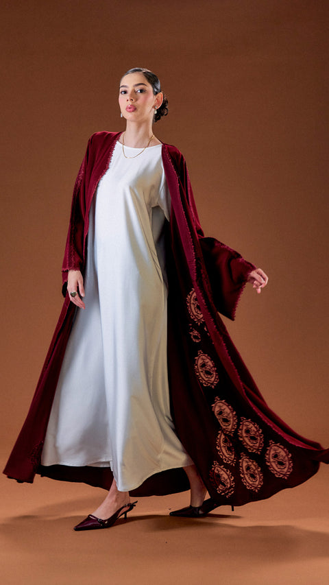 Kayangan Hajera Red Abaya