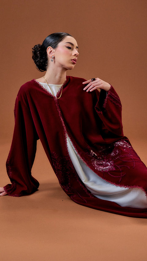 Kayangan Hajera Red Abaya