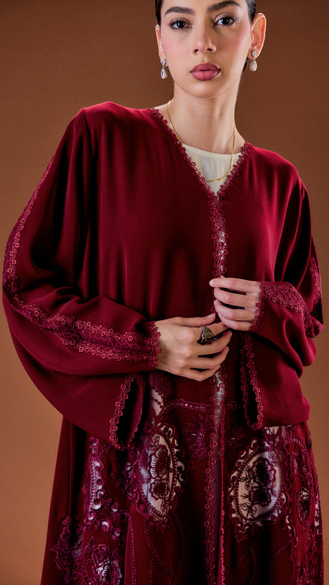 Kayangan Hajera Red Abaya