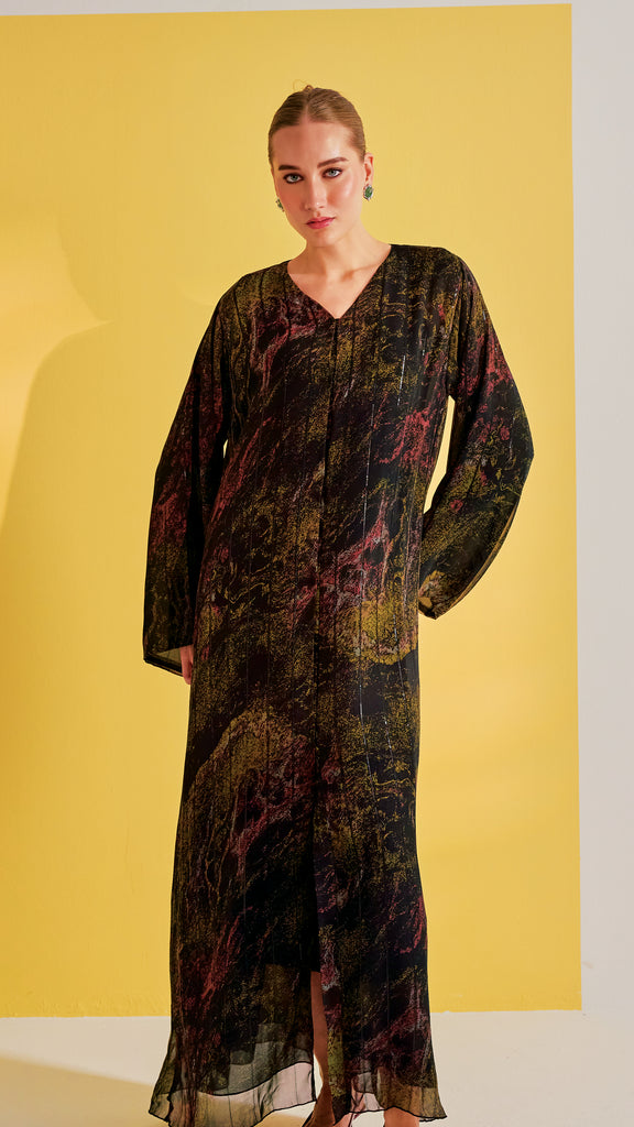 Hamah Forest Green Abaya