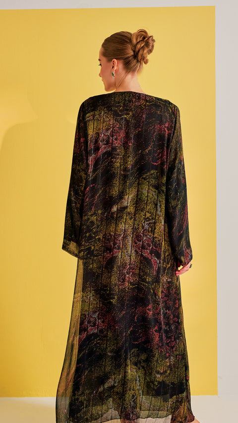 Hamah Forest Green Abaya