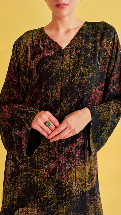 Hamah Forest Green Abaya