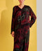 Chiffon Hamah Red Abaya