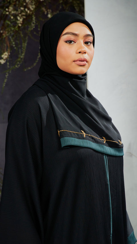 Hanan Onyx Green Abaya