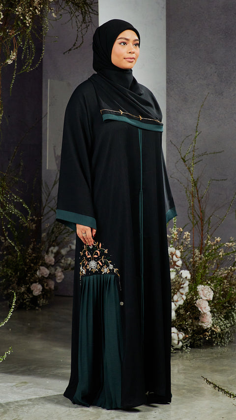 Hanan Onyx Green Abaya