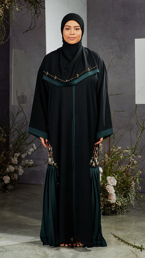 Hanan Onyx Green Abaya