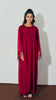 Korean Nidha Hawalli Cherry Red Dress