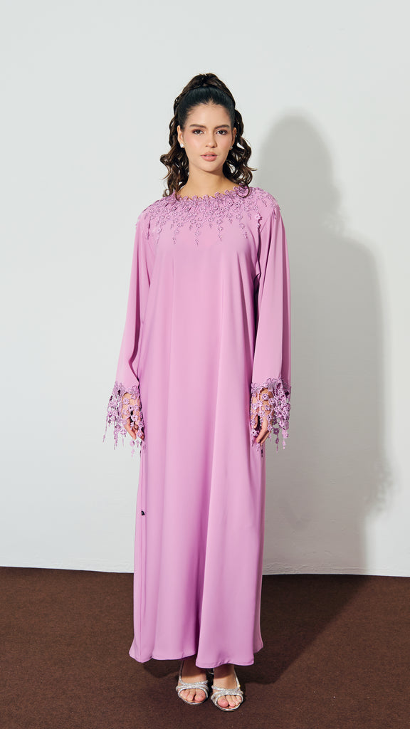 Korean Nidha Hawalli Purple Dress