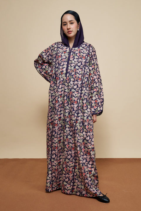 Haymana Dark Purple Abaya