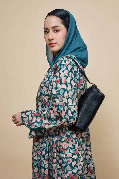 Haymana Teal Green Abaya