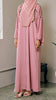 Korean Zoom Herat Pink Abaya