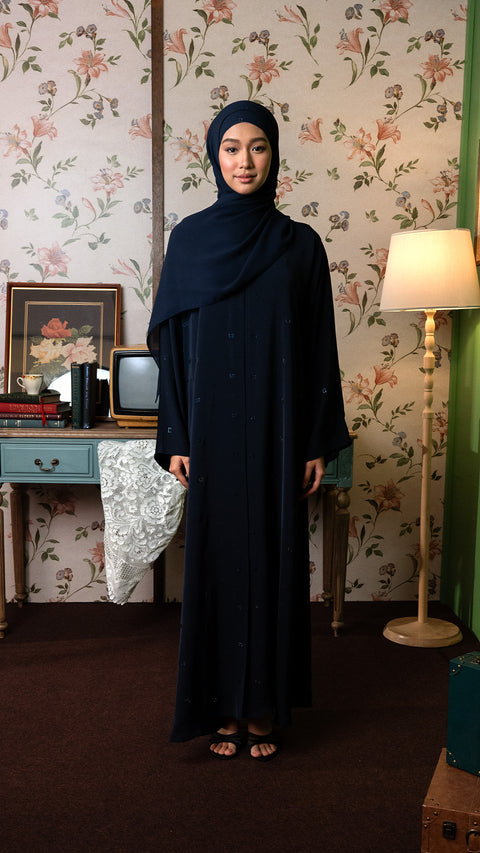 Ibra Midnight Blue Abaya