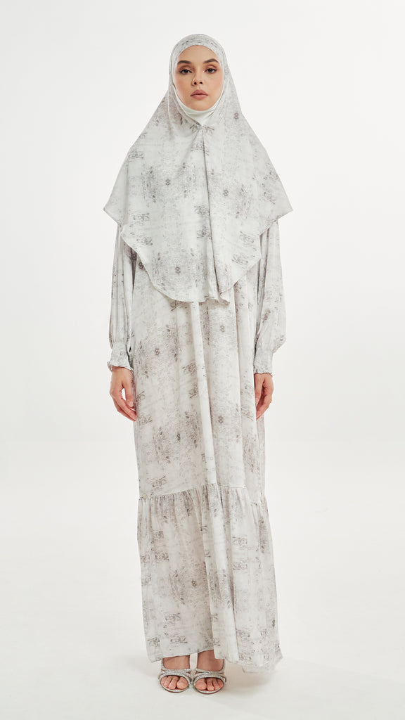 Silky Crepe Inaaya Brown Dress