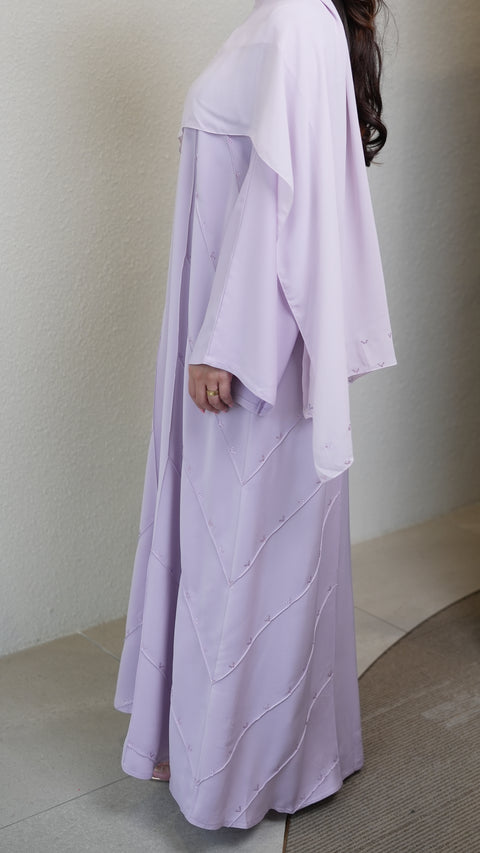 Irdina Blooming Lilac Abaya