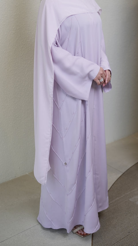Irdina Blooming Lilac Abaya