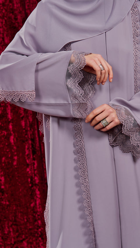 Ismailia Dusty Lilac Abaya