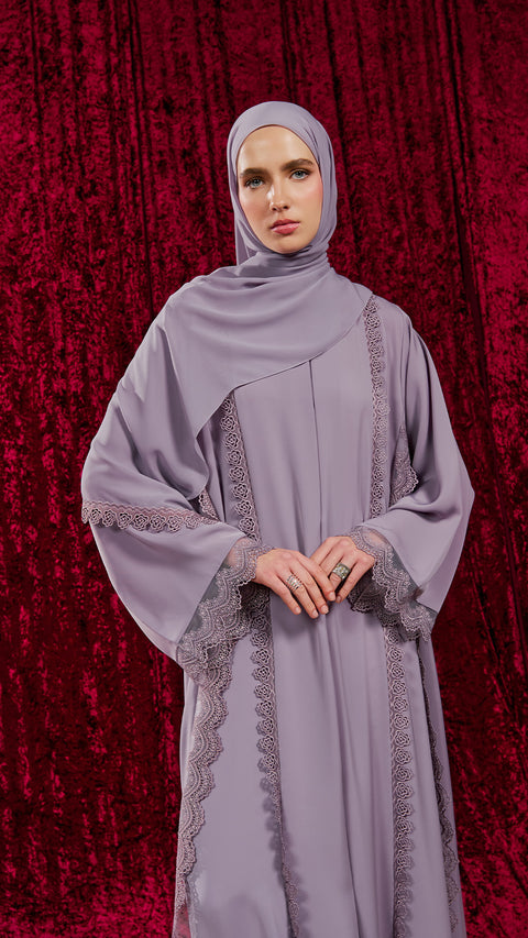 Ismailia Dusty Lilac Abaya