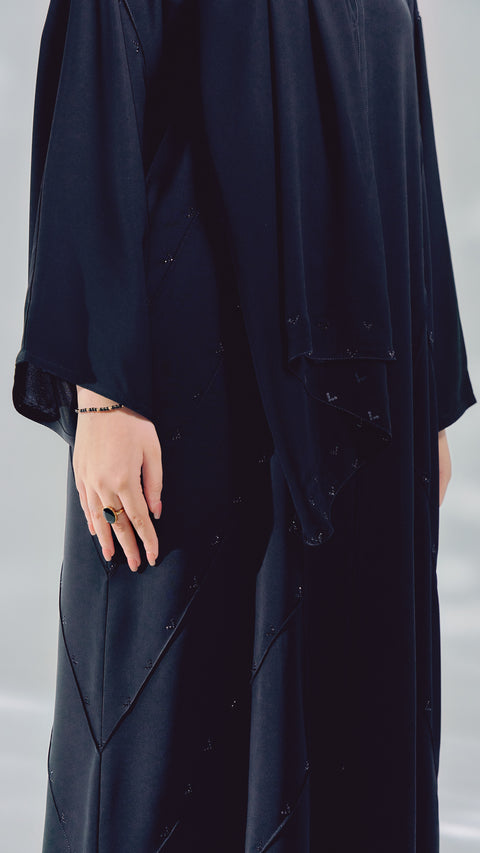 Irdina Obsidian Black Abaya