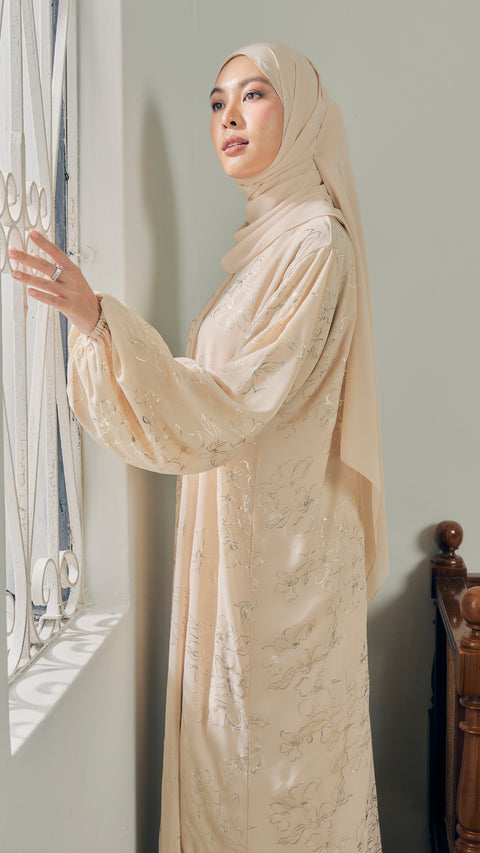 Isfara Buttercream Abaya