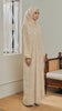 Korean Chiffon Isfara Buttercream Abaya