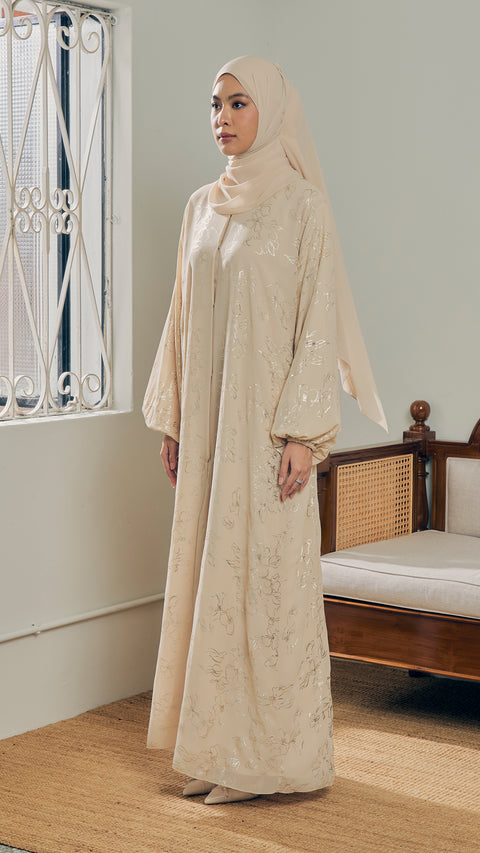 Isfara Buttercream Abaya