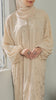 Korean Chiffon Isfara Buttercream Abaya