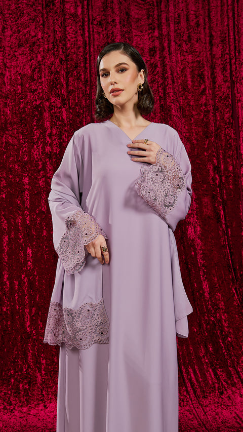 Izeh Dusty Lilac Abaya