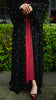 Korean Chiffon Jazan Obsidian Silver Cardi Abaya