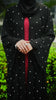Korean Chiffon Jazan Obsidian Silver Cardi Abaya