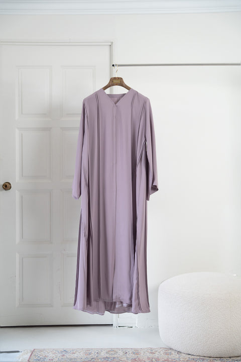Korean Nidha Juniyah Dusty Purple Abaya