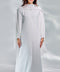 Kayseri Frost White Abaya