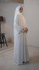 Korean Nidha Khyber White Dust Gold Abaya
