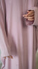 Korean Nidha Kaftan Talina Rose Pink Abaya
