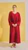 Armani Silk Kailash Wine Red Dress