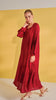 Armani Silk Kailash Wine Red Dress