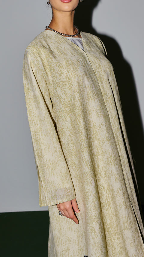 Kalba Lime Green Abaya