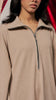 Knitted Cotton Jersey Karkin Beige Dress