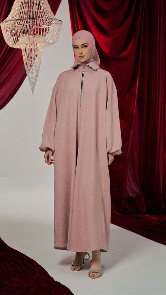 Knitted Cotton Jersey Karkin Light Pink Dress