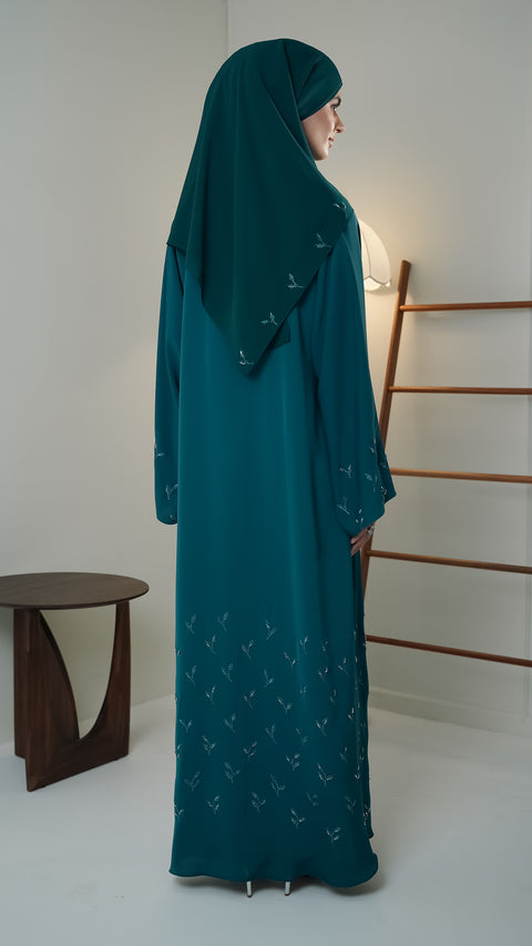 Kas Teal Green Abaya